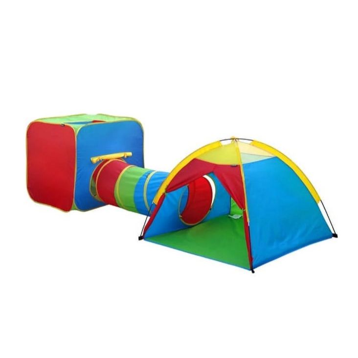 3 in 1 Play Tent Tunnel One-Cube One-Dome Tent & One-Tunnel C/P 15
