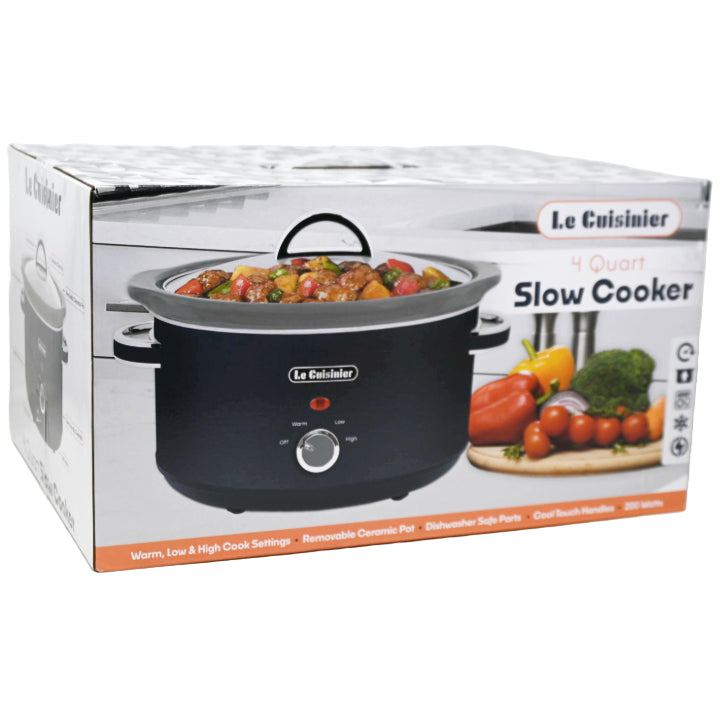 4qt Slow Cooker Indigo Blue Le Cuisinier C/P 4