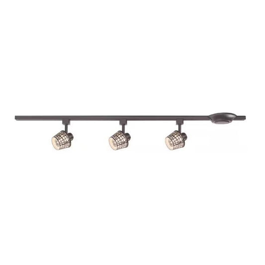 44" 3-LIGHT FROSTED WHITE LINEAR TRACK SECTION C/P 1,COLOR BOX