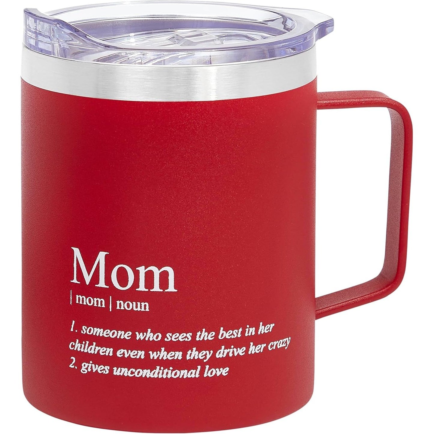 12oz SS Mom Mug Red C/P 24