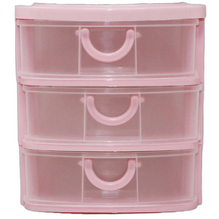 LONDON FOG 3-DRAWER PINK MINI ORGANIZER C/P 12