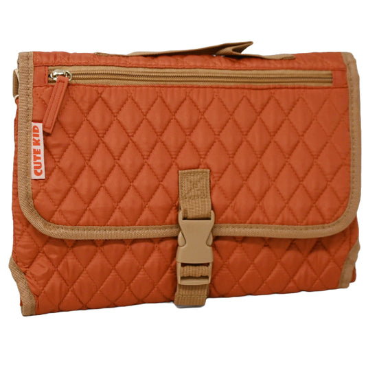 *OUTSIDE OF CA* ORANGE DOT BABY PORTABLE CHANGING PAD C/P 25