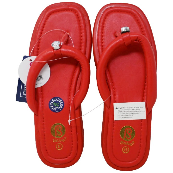 *OUTSIDE OF CA* RED WOMEN SANDAL 5-ASST SIZE C/P 15