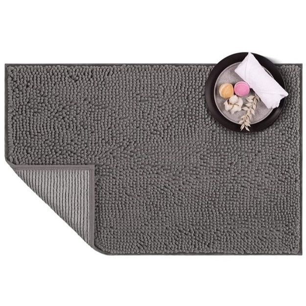 20"x30" GREY SOLID BATHROOM RUG C/P 20