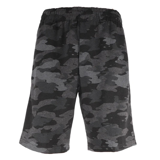 10" MEN BLK CAMO PRINTED INSEAM CVC SHORT C/P 60
