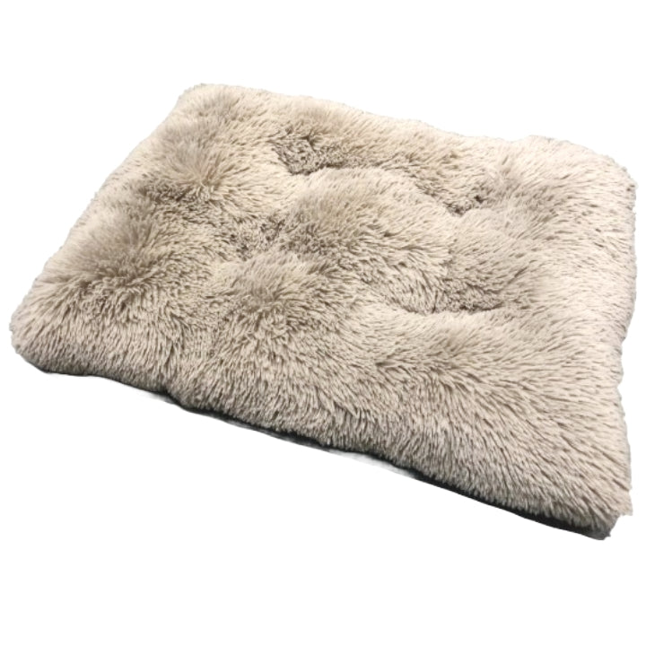 30" BEIGE RECT. PET BED C/P 8