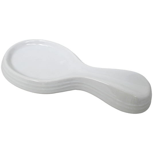 Wht Ceramic Spoon Rest C/P 24 American Atlier