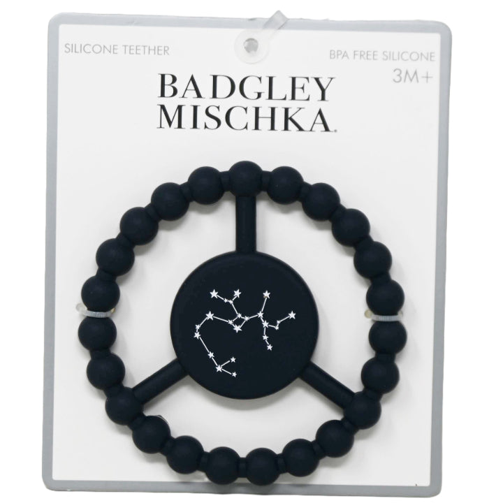 1pc Silicone Peace Teether - Navy Constellation Print C/P 100