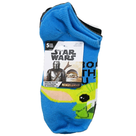5pk THE MANDALORIAN STRONGER NS SOCKS SIZE 6-8 C/P 60