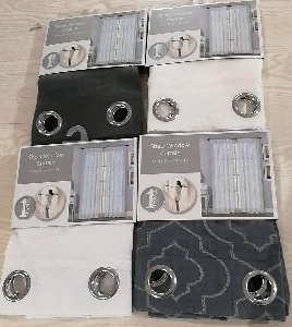 WINDOW CURTAIN , 54X84" 4 ASSTD C/P 12