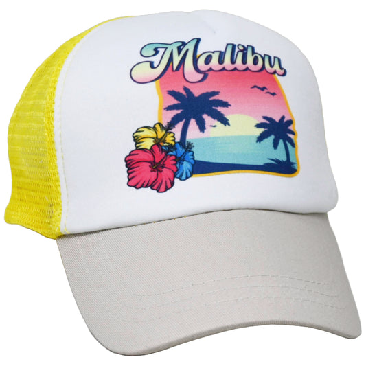 WHITE MALIBU LADIES TRUCKER HAT C/P 50