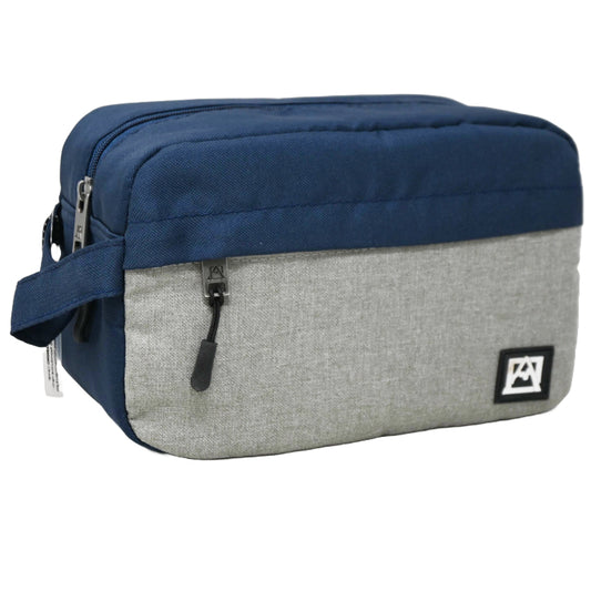 *OUTSIDE OF CA* LRG BLUE/GRY MEN TOILETRY BAG C/P 30