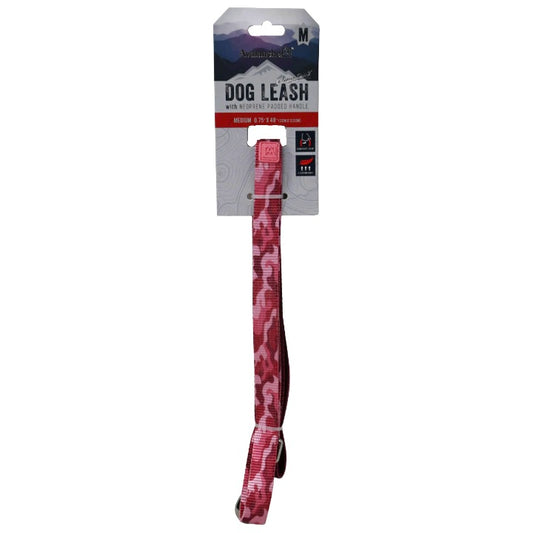 DOG LEASH W/NEOPRENE BACKING RED C/P 48