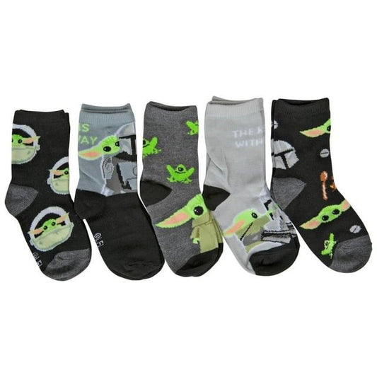 5pk THE MANDALORIAN THE KID SOCKS SIZE 4-6 C/P 60