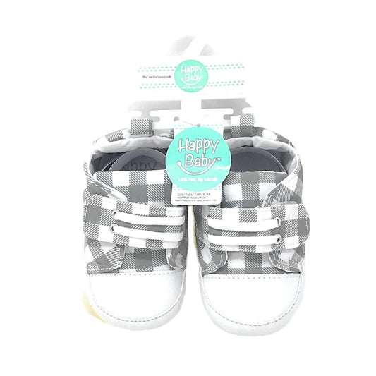 1PK HAPPY BABY GINGHAM FABRIC SNEAKER C/P 36