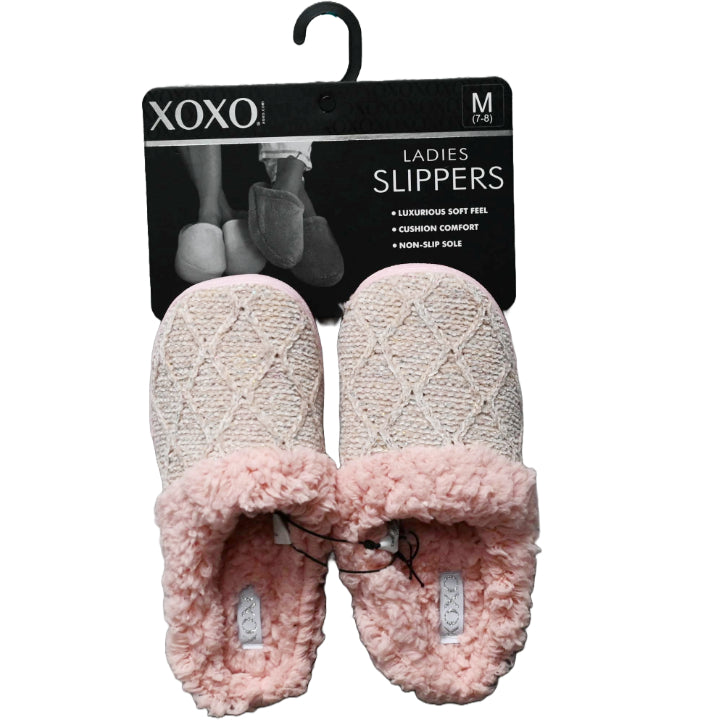 S-L XOXO PINK LADIES SLIPPERS C/P 24