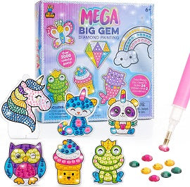 MEGA GEM DIAMOND STICKER PLAYSET KIT C/P 12