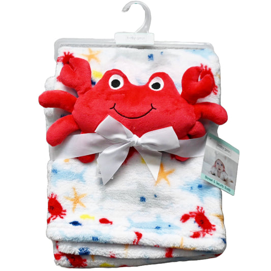 2PC BLANKET W/DOLL SET - VELBOA  BLUE  C/P 36