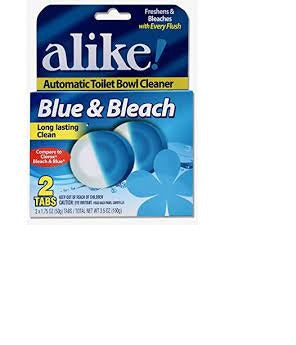 2pk Bowl Cleaner Blue & Bleach Tabs C/P 12