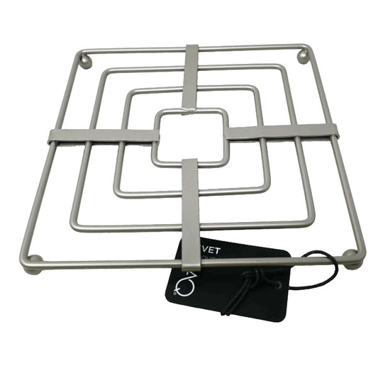 Chmp Wire Sq Trivet C/P 24