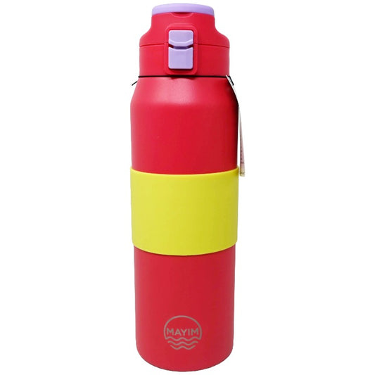 Red 32oz SS DW Bottle w/Sip Spout C/P 24 Mayim