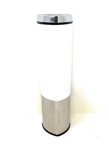 16oz Clear Triangular Tumbler SS Base and Lid C/P 20