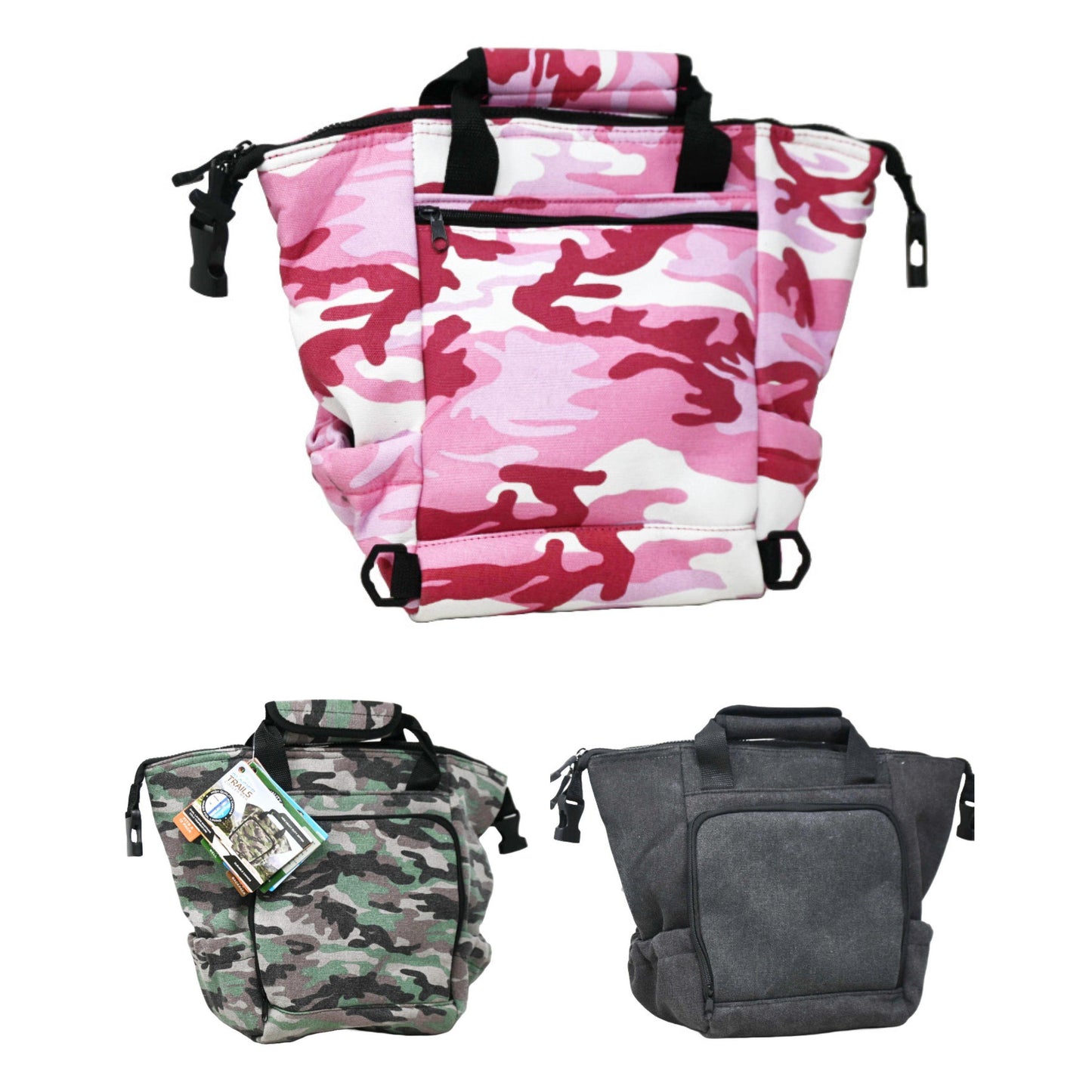 Cooler Bag Asst (Up to 12 cans or 6 Bottles) C/P 4