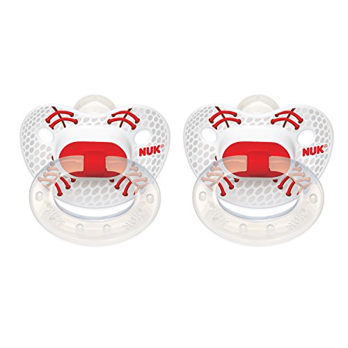 NUK 2pk PACIRIERS SPORTS 6-18 MONTHS C/P 12