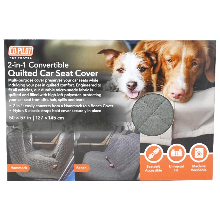 51x58" Pet Quilted Car Seat Hammock Style Co-Pilot Pet Travel C/P 8