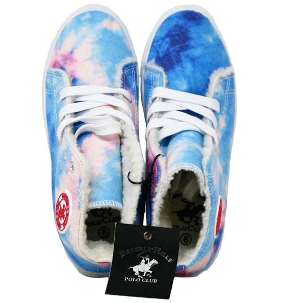 BHPC TIE DYE HIGHTOP VARSITY SNEAKERS ASST SIZE C/P 18