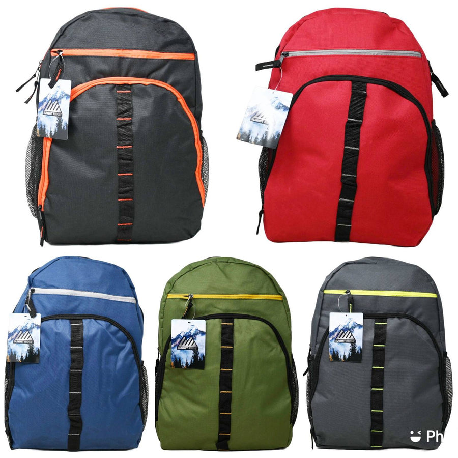 17" BOYS BACKPACK 5-ASST COLORS C/P 24