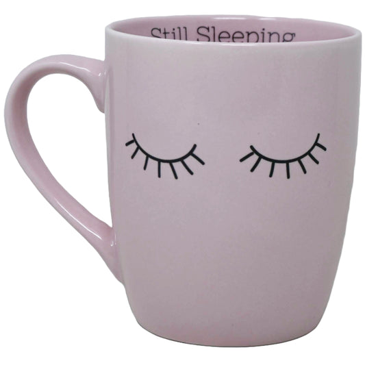 16oz Pink Bullet Mug: "ZZZ"  in Black and "Still Sleeping" in Black on Inside C/P 36