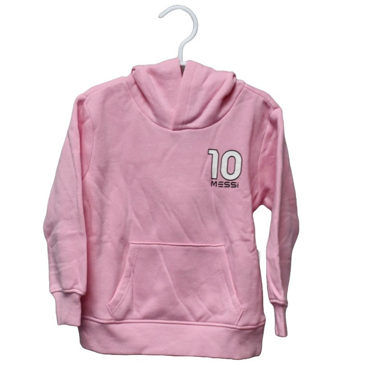 BOYS PINK MESSI LEGEND PULLOVER HOODIE 3-ASST SIZE 2T,3T,4T C/P 24