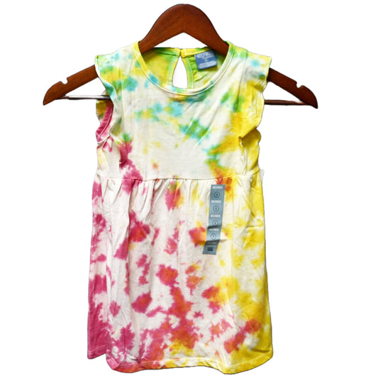 4-6X GIRL TIE DYE JERSEY RUFFLE SLEEVE DRESS 4-ASST SIZE C/P 24