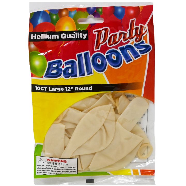 10ct HELIUM QUALITY CLEAR PARTY BALLOONS C/P 48
