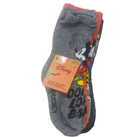 5pk MICKEY MOUSE LOOK CREW SOCKS SIZE 4-6 C/P 60