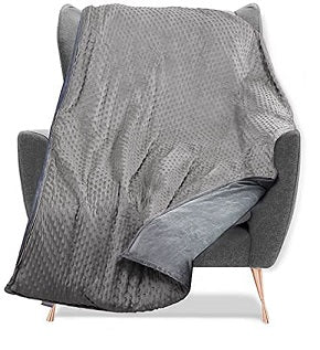 86" X 92" GRAY WEIGHTED BLANKET C/P 1