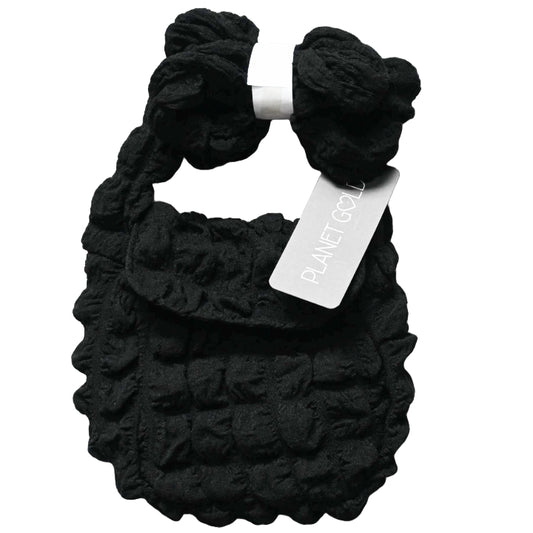 BLACK QUILTED CROSS BODY HANDBAG C/P 12