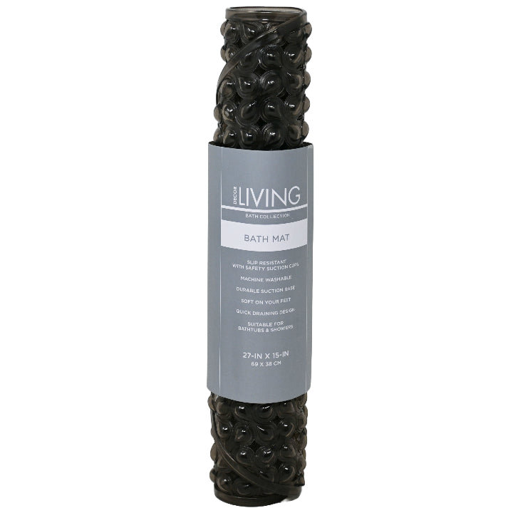 BLACK PVC BATH MAT C/P 12