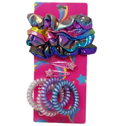 10pc Shooting Star Hair Accessories Set Confetti C/P 24