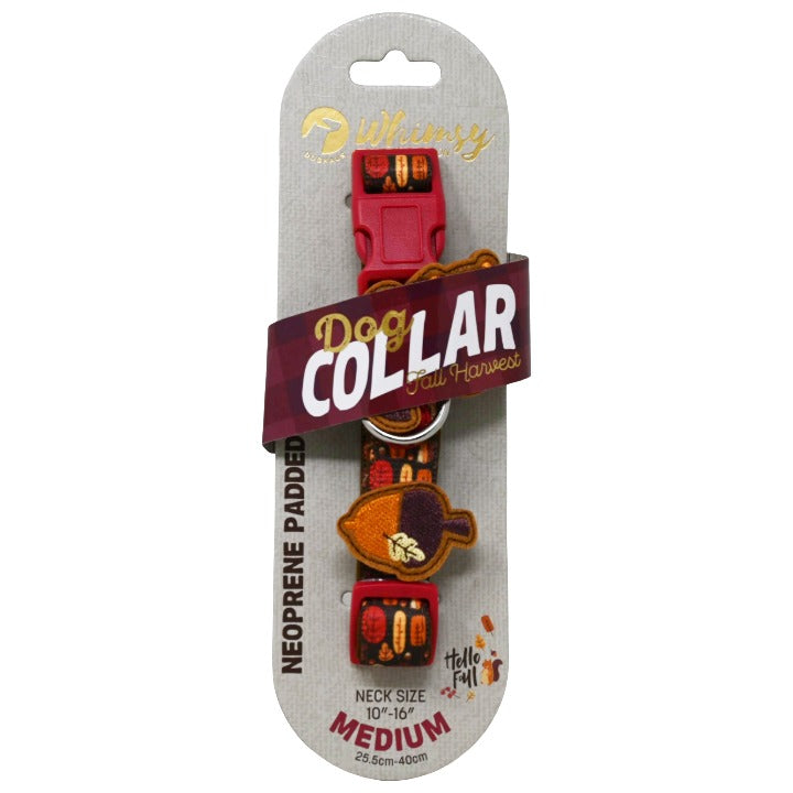 DOG COLLAR BROWN/RED C/P 48