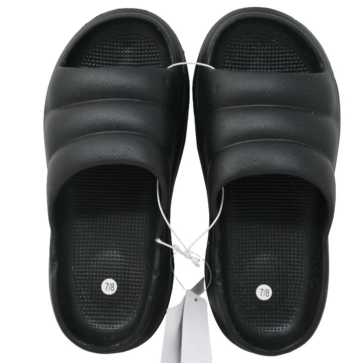 *OUTSIDE OF CA* BLACK WOMEN CLOUD SLIDE SANDAL 3-ASST SIZE C/P 12
