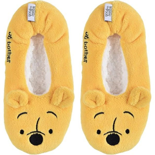 1pk WOMEN WINNIE THE POOH 3D FACE SLIPPERS SIZE 9-11 C/P 60