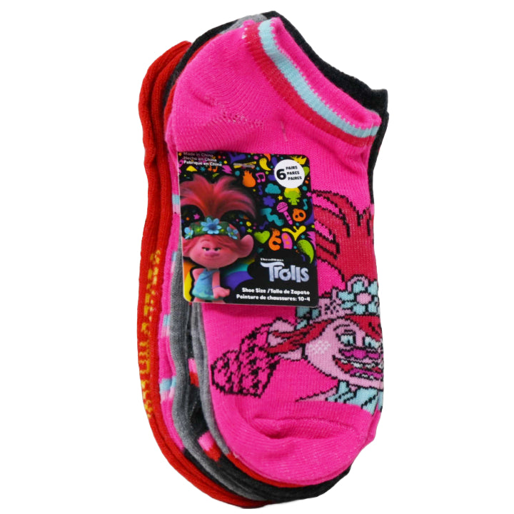 6pk TROLLS KEEP IT HAPPY NS SOCKS SIZE 6-8 C/P 30