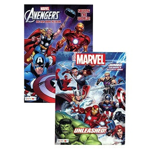 AVENGERS 80pg COLORING BOOK, 2 ASSORTED C/P 36