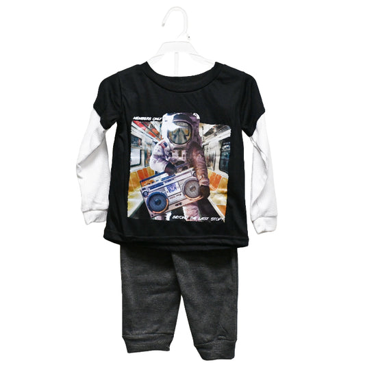 2pc MEMBERS ONLY BOYS CREW NECK/PANT SET 3-ASST SIZE C/P 12