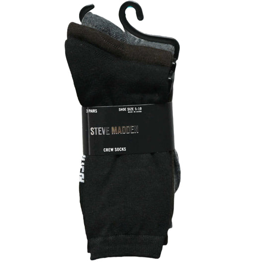 3pk WOMEN CREW SOCKS STEVE MADDEN C/P 48