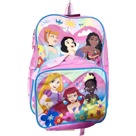 PRINCESS BACKPACK W/LUNCH BAG C/P 12