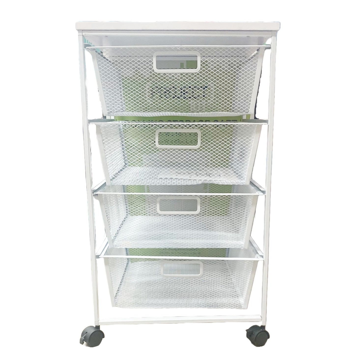 WHITE STORAGE ROLLING CART C/P 1