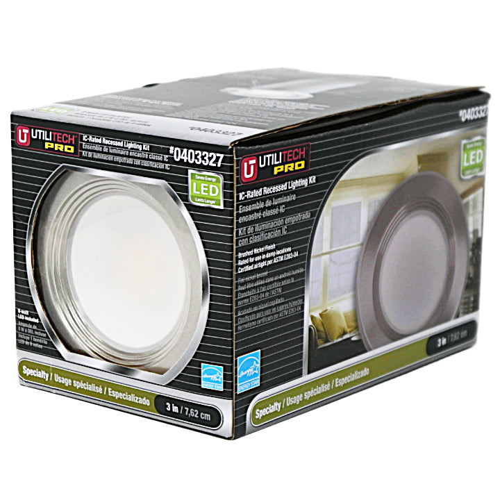 3" Rec Lighting Kit White Trim (403327) UTILITECH C/P 4